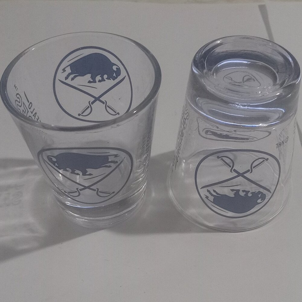 NEW Buffalo Sabres Set of 2 NHL 2oz. Cup Shot Glass